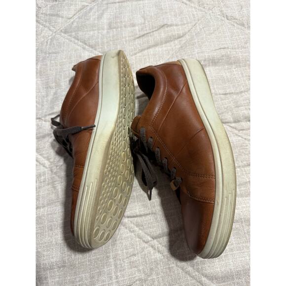 Ecco Soft 7 Classic Sneakers Lace Up Shoes Leather Mens Sz 10-10.5 EU 44 Brown main image 7